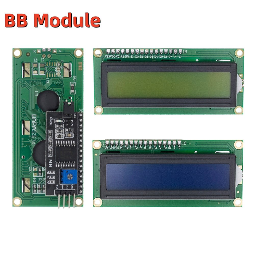 Lcd1602+i2c LCD 1602 模塊藍/綠屏 PCF8574 IIC/I2C LCD1602 arduino