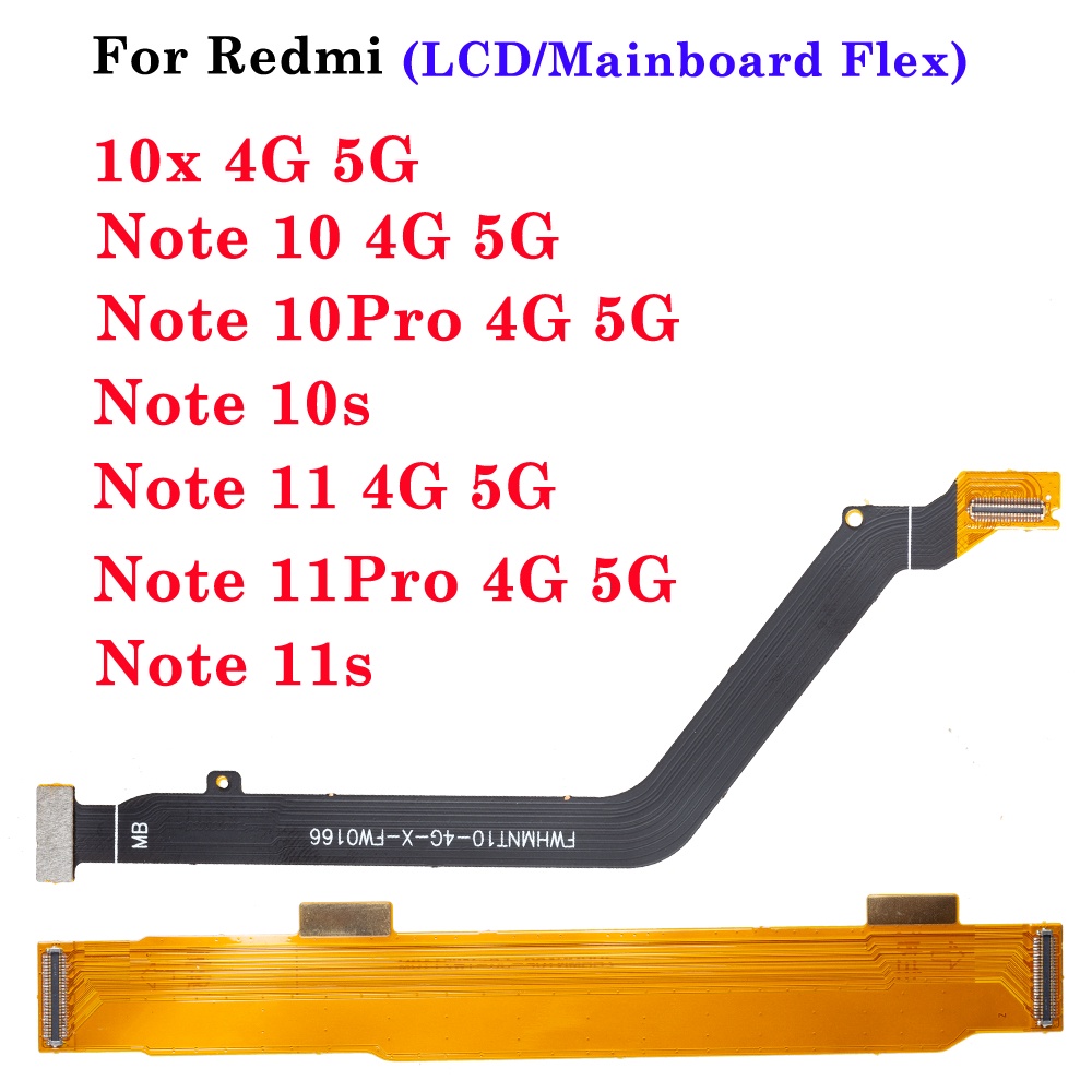 1 件 LCD 主主板排線適用於小米 Redmi 10X Note 10 10s 11 11s Pro 4G 5G 更換