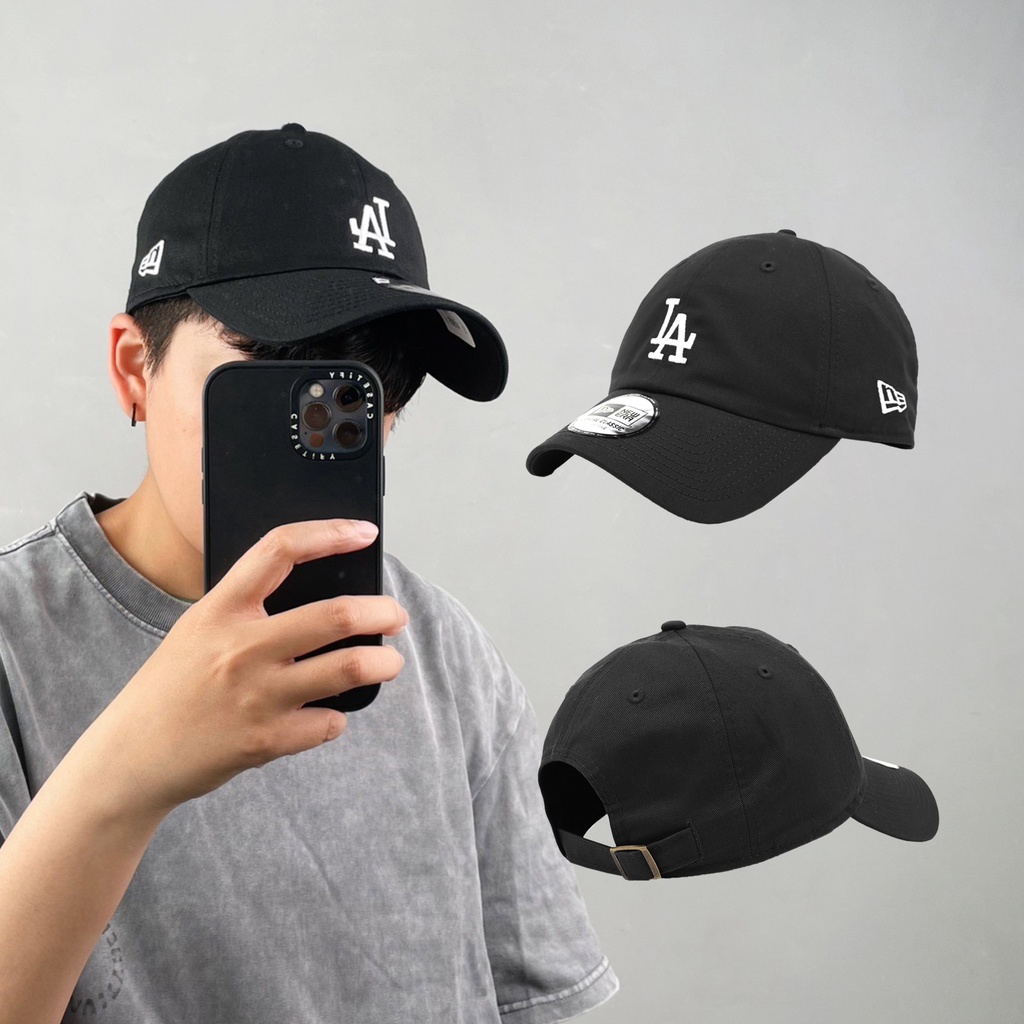 New Era 帽子 Classic MLB 男女 黑 基本款 洛杉磯道奇 老帽 棒球帽【ACS】NE1271245