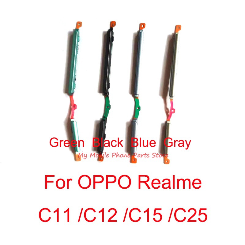 Oppo Realme C11 C12 C15 C25 電源音量鍵側鍵電源開關側鍵按鍵維修的輸出側鍵
