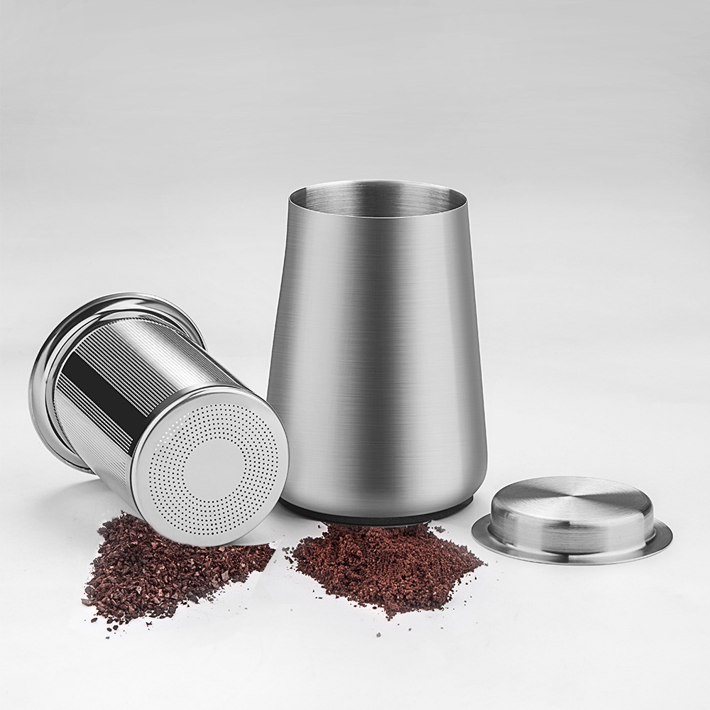 咖啡篩粉器磨豆機咖啡粉過濾器聞香杯小富士小鋼炮不銹鋼接粉杯