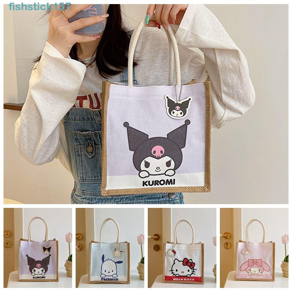 Kuromi 手提包,卡通 Pochacco,可愛化妝包 KT 貓大容量戶外