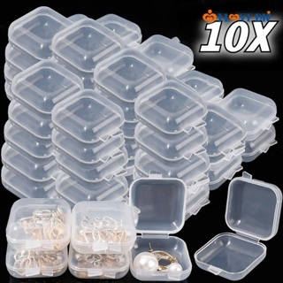 多種款式透明首飾包裝盒/迷你方形塑料收納盒/項鍊耳環整理容器