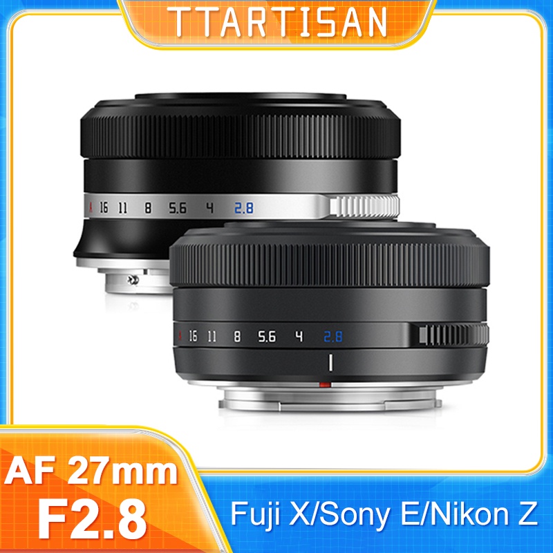 Ttartisan 27mm F2.8 自動對焦眼睛識別相機鏡頭適用於 Fujifilm XF X-A X-T X-E