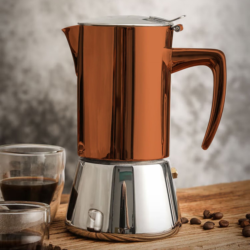 200ml不鏽鋼單閥摩卡壺義大利咖啡機家用戶外用意式咖啡壺濃縮