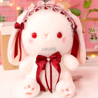 【台灣暢銷】毛絨玩具 可愛洛麗塔 小兔子玩偶 白兔抱布娃娃 公仔女生 粉色女孩布偶【滿199出貨】