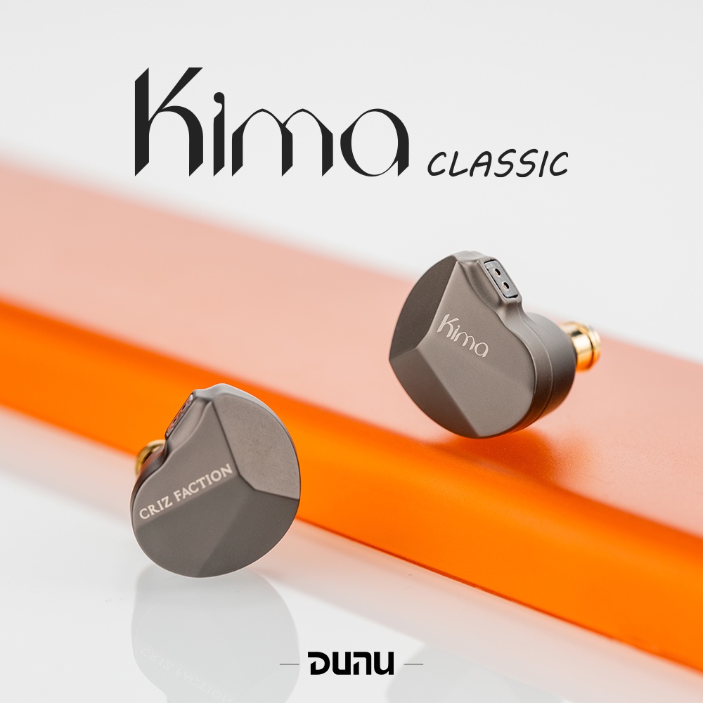 Dunu Kima Classic IEMs 動態驅動器入耳式監聽耳機單晶銅鍍銀電纜 2Pin 3.5mm S12
