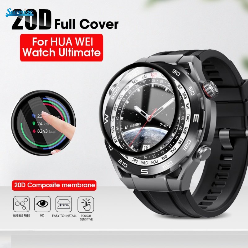 全新高清防刮耐用防指紋屏幕保護膜疏水疏油透明手錶膜適用於華為手錶 Ultimate