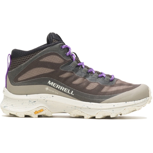 Merrell Moab Speed Mid GORE-TEX 女 戶外鞋 越野 登山 防水 紫褐 [ML067760]