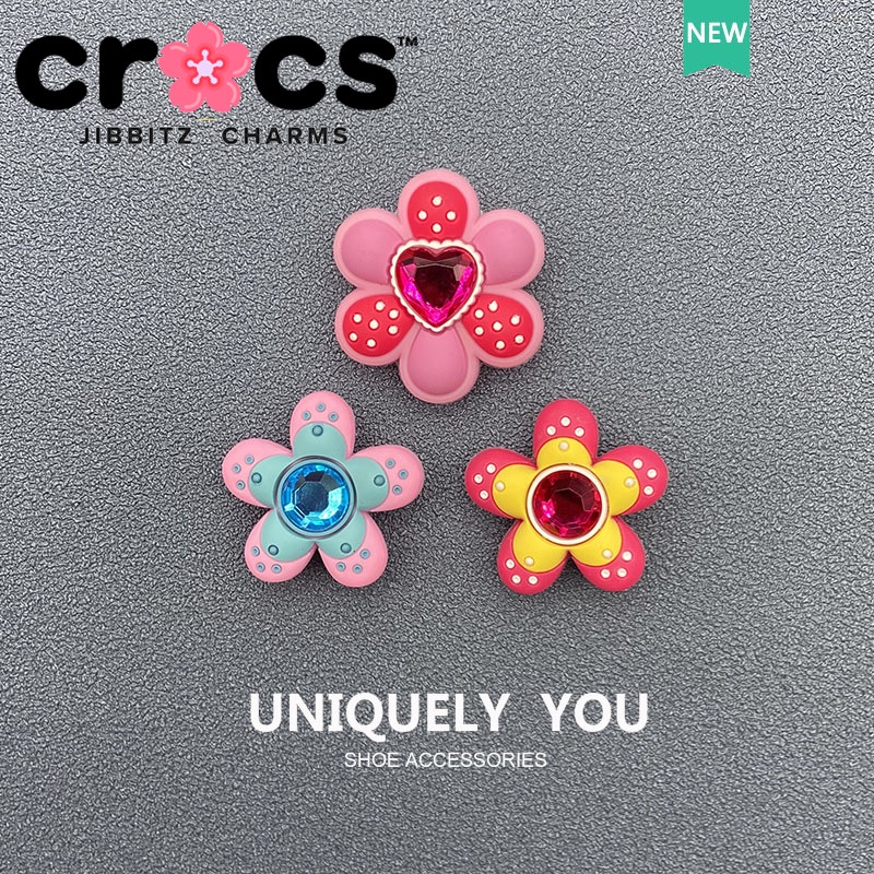 jibbitz crocs charms 鞋釦 洞洞鞋配飾 彩色花朵系列 可愛創意裝飾釦