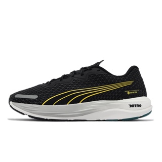 Puma 慢跑鞋 Velocity Nitro 2 GTX 防水 黑 黃 反光 路跑 男鞋【ACS】 37750704