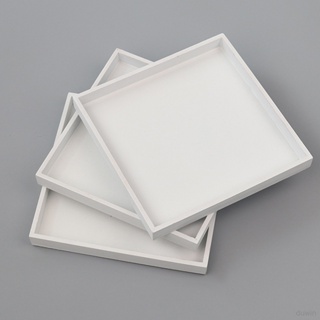 Zakka雜貨木質桌面化妝品明信片收納盒白色實木收納盤