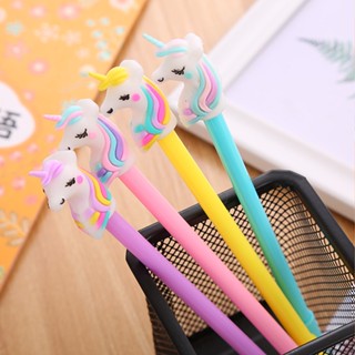 4 支獨角獸筆可愛卡通學生筆文具