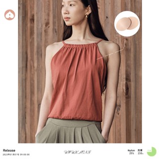 YOYOPEACH【現貨+預售】瑜珈服 新款 吊帶寬鬆 運動背心 圓領露脖 纖細性感 運動健身 上衣無袖