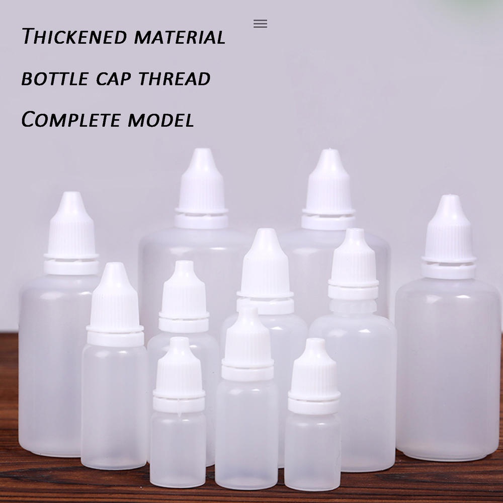 5pcs 5ML/10ML/15ML/20ML/30ML/50ML 空塑料墨水膠液體滴管瓶眼睛液體擠壓滴管可再填充瓶