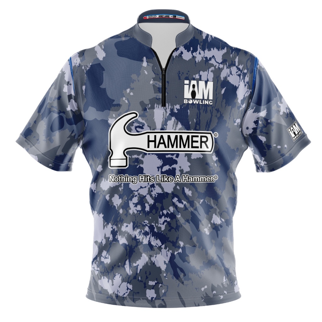 Hammer DS 保齡球衫 - 2055-HM 3D 拉鍊領保齡球衫 DIY 名稱