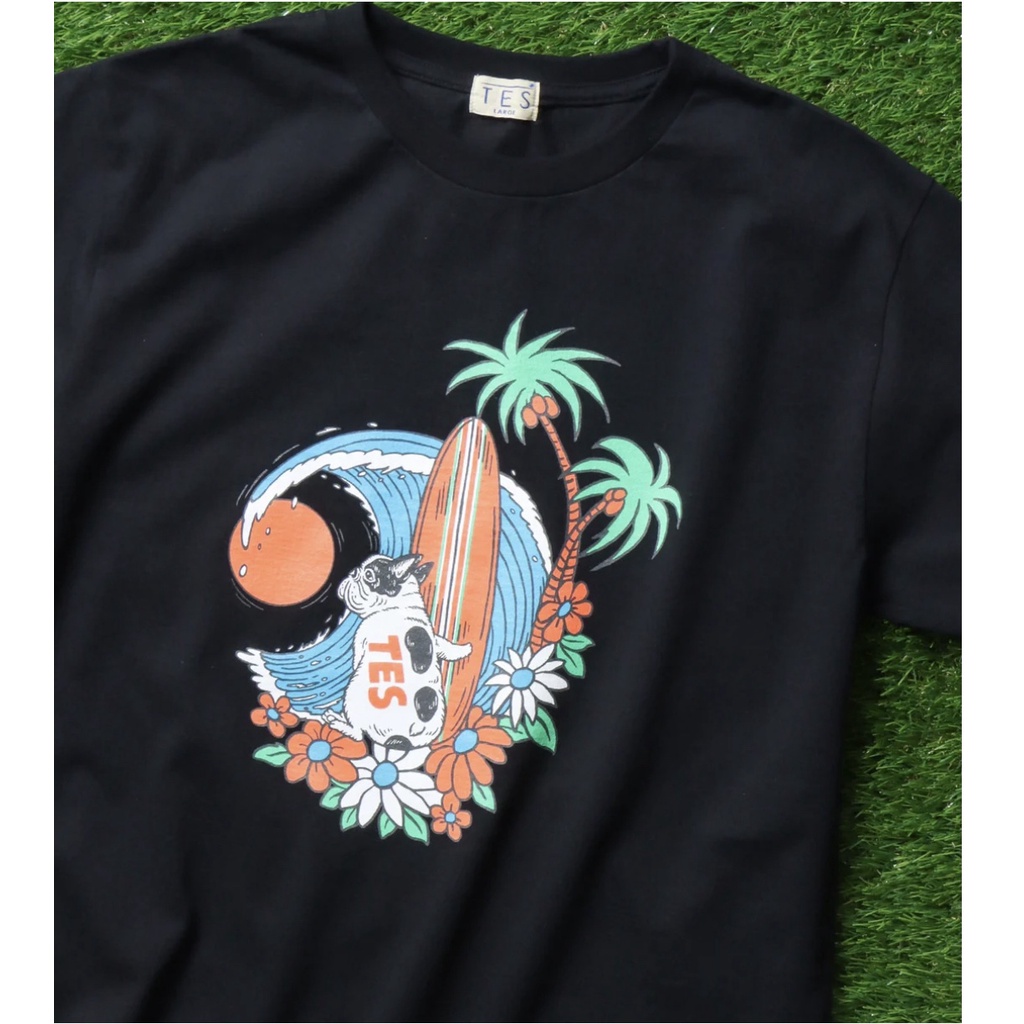 Tes ALOHA BUHI T-SHIRT 情侶印花短袖潮流百搭T恤