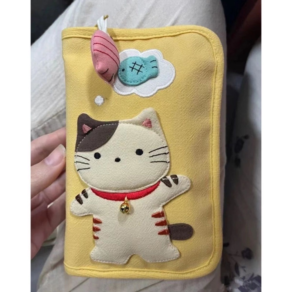 臺灣 啵啵貓 卡拉包 零錢包 棉布線 包包 置物包  收納包