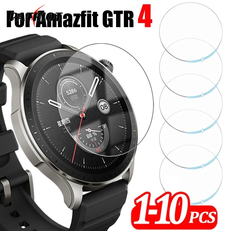 [PATRIO] 兼容華米 Amazfit GTR 4 智能手錶鋼化玻璃屏幕保護膜 Amazfit GTR 4 透明鋼化