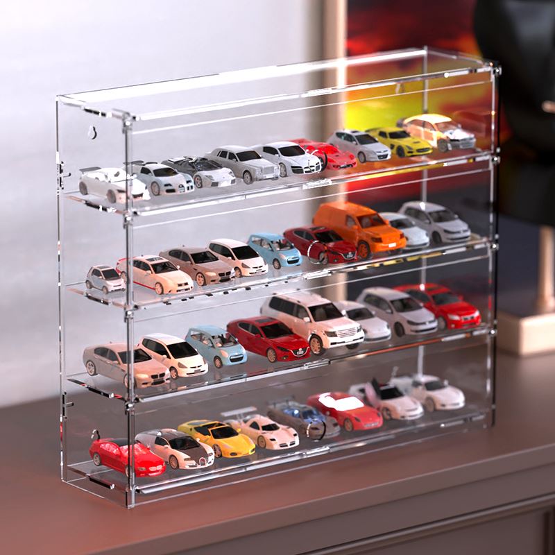 玩具車模展示架透明模型收納架多美卡收納盒陳列櫃小汽車展示透明