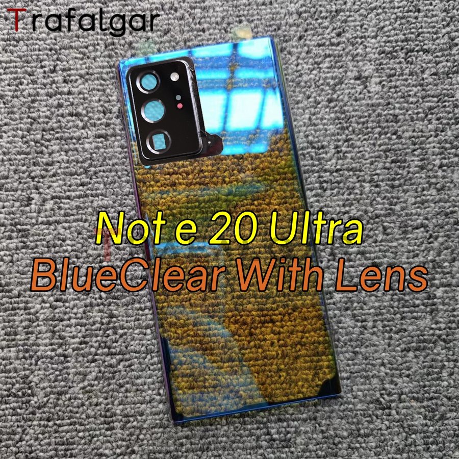 SAMSUNG 透明玻璃後蓋適用於三星 Galaxy Note 20 Ultra Note20 Ultra 5G 電池蓋