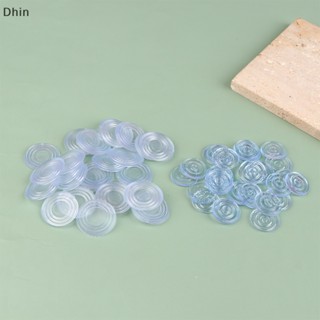 [Dhin] 30 件傢俱玻璃桌墊圓形透明橡膠茶几墊防滑
