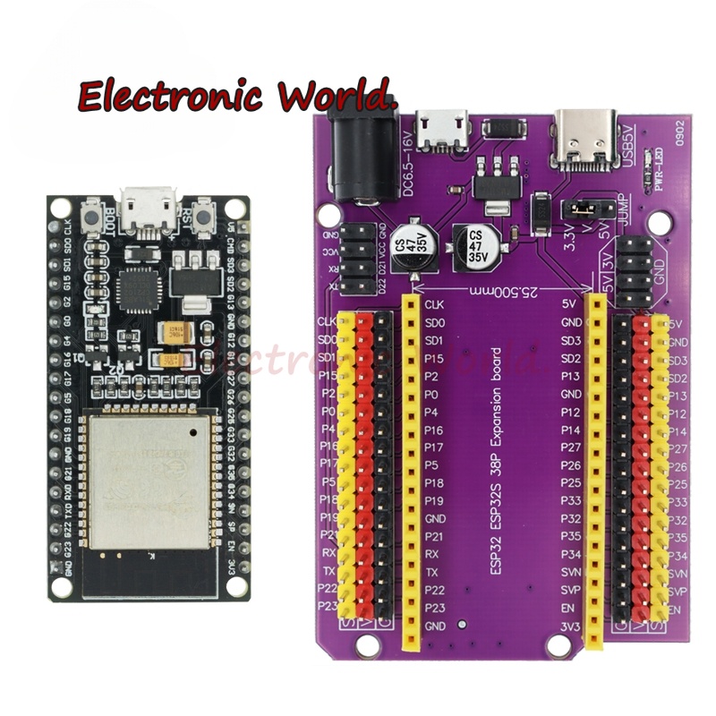 Esp32開發板type-c/micro USB CP2102 WiFi+藍牙雙核ESP32-DevKitC-32 ES