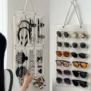 眼鏡收納盒 多格 多層多副墨鏡展示架 掛牆兒童太陽鏡放置架子 壁掛式