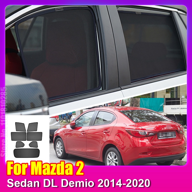 MAZDA 適用於馬自達 2014-2020 年轎車 DL Demio 2014-2020 車窗遮陽板前擋風玻璃後側窗簾