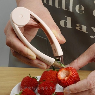 多功能蔬菜實用去籽器夾子不銹鋼水果挖孔器草莓夾菠蘿眼去核器工具廚房小工具