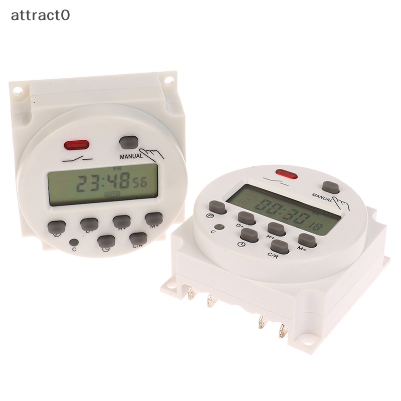 Attact 1Pc 12V 24V 110V 220V CN101A 數字液晶電源定時器可編程時間開關繼電器 CN10