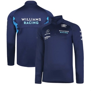 2022 年最新 F1 賽車球衣 + Williams Racing 2022 Team Polo 衫 + 中性夏季長袖
