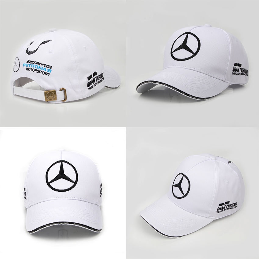 賓士梅賽德斯44車隊紀念棒球帽 F1車迷賽車帽 防晒遮陽百搭帽子