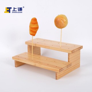 💗免運開發票💗階梯式展示架 木架 收納架 置物架 文創市集 擺攤 商品陳列 飾品松木熱狗糖葫蘆泡泡糖棒棒糖展示架蛋糕架