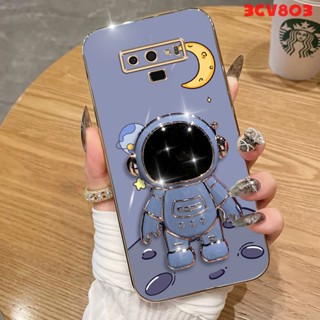 外殼 SAMSUNG note 9 手機殼軟殼電鍍帶支架矽膠防震保護套光滑保護保險槓蓋新設計 DDYZJ04