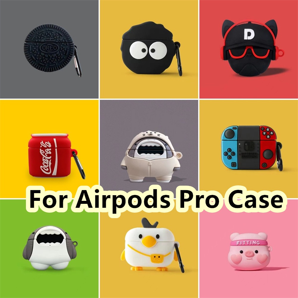 【快速發貨】適用於 Airpods Pro Case 有趣的卡通造型 Airpods Pro 外殼軟耳機保護套
