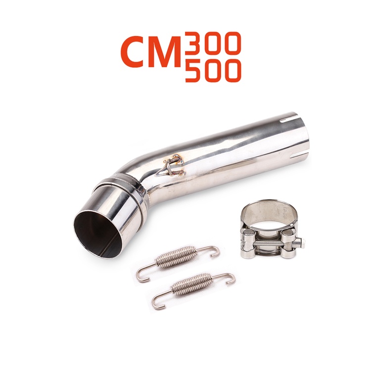 熱賣 適用於摩托 叛逆者 REBEL500 中段 CM300 CM500X 改裝中段排氣管