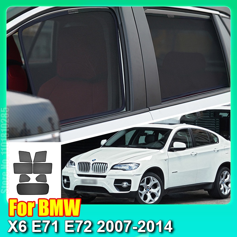 BMW 適用於寶馬 X6 E71 E72 2007-2014 車窗遮陽罩前擋風玻璃後側窗簾遮陽板遮陽板
