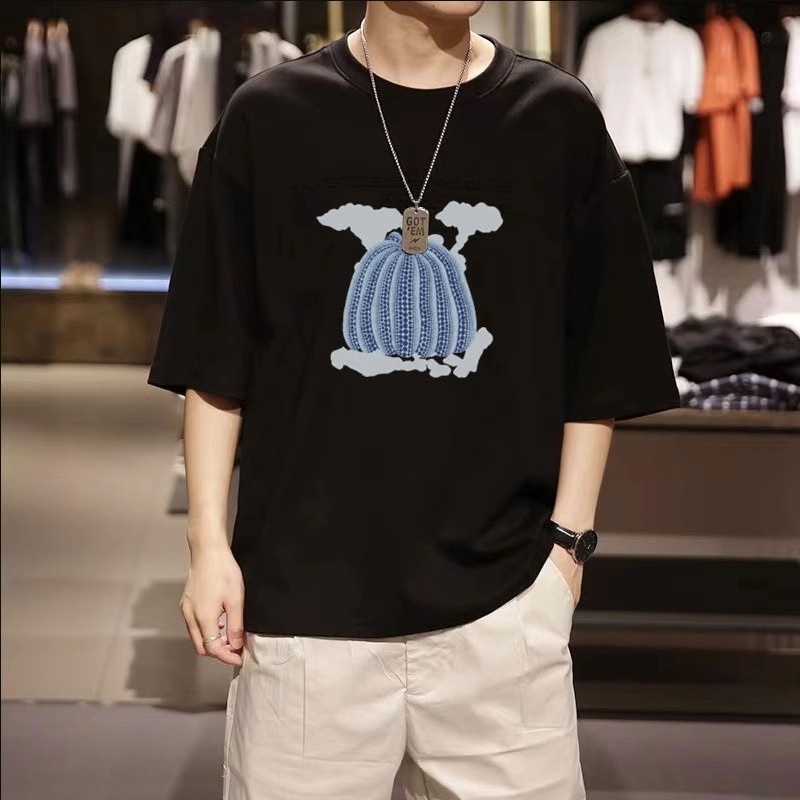 美術館グッズ【12073】　Tシャツ（Ｌ）　ブラック　パンプキン（草間彌生） 草間彌生 かぼちゃ Tシャツ シリーズ／Yayoi Kusama Pumpkin T