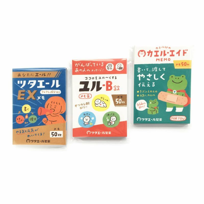 日本 Wa-Life Tsutaeru製藥系列便條紙/ 青蛙救援 eslite誠品