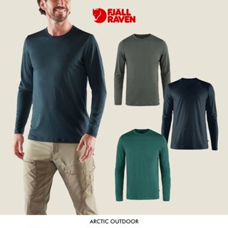 Fjallraven 小狐狸 男款 Abisko Wool 長袖羊毛排汗衣 登山 健行 露營 #87194
