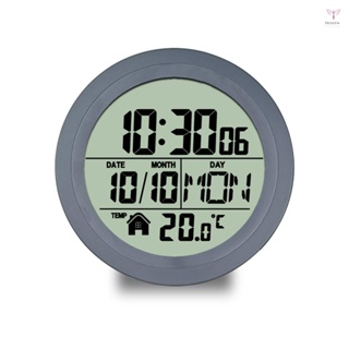 無衝孔吸盤時鐘家庭時鐘防水浴室洗手間時鐘廚房時鐘LCD數字顯示時鐘溫度探測器