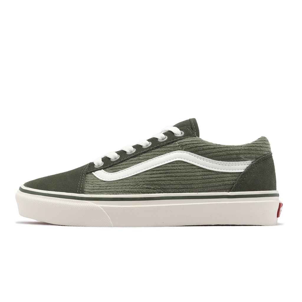 Vans 休閒鞋 V36CF Cord Old Skool 墨綠 白 燈芯絨 麂皮 男女鞋 ACS 6296280002