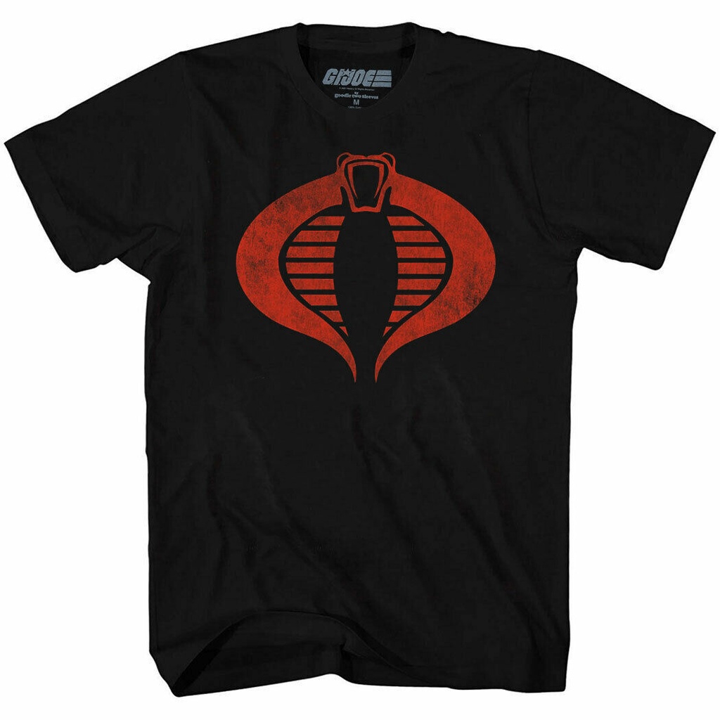 暢銷gi Joe Cobra Commander 做舊符號 T 恤上衣 T 恤