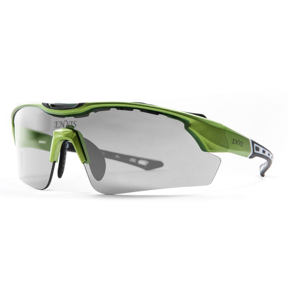 【路達自行車衣百貨】ENVIS JET(噴射)變色-PC防撞運動眼鏡-變色原野綠