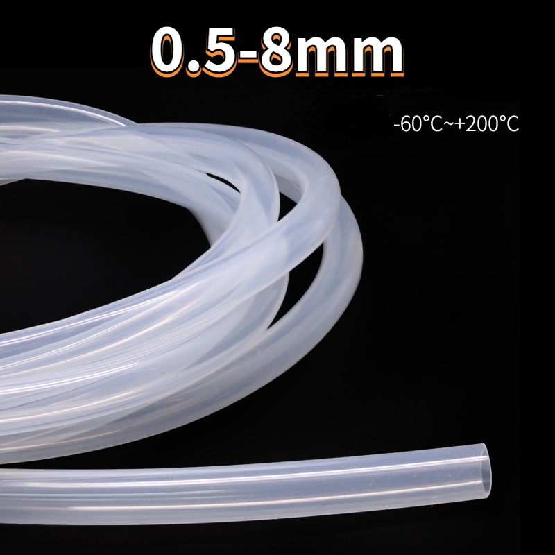 透明矽膠管環保耐高溫飲水機家用無味軟管矽膠內徑0.5-8mm