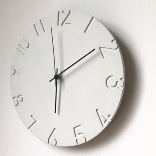 免運 水泥創意北歐時鐘 ins個性客廳家用時尚掛鐘 簡約靜音鐘錶