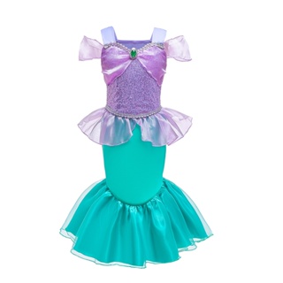 萬聖節3-8歲女童美人魚洋裝公主洋裝兒童衣服