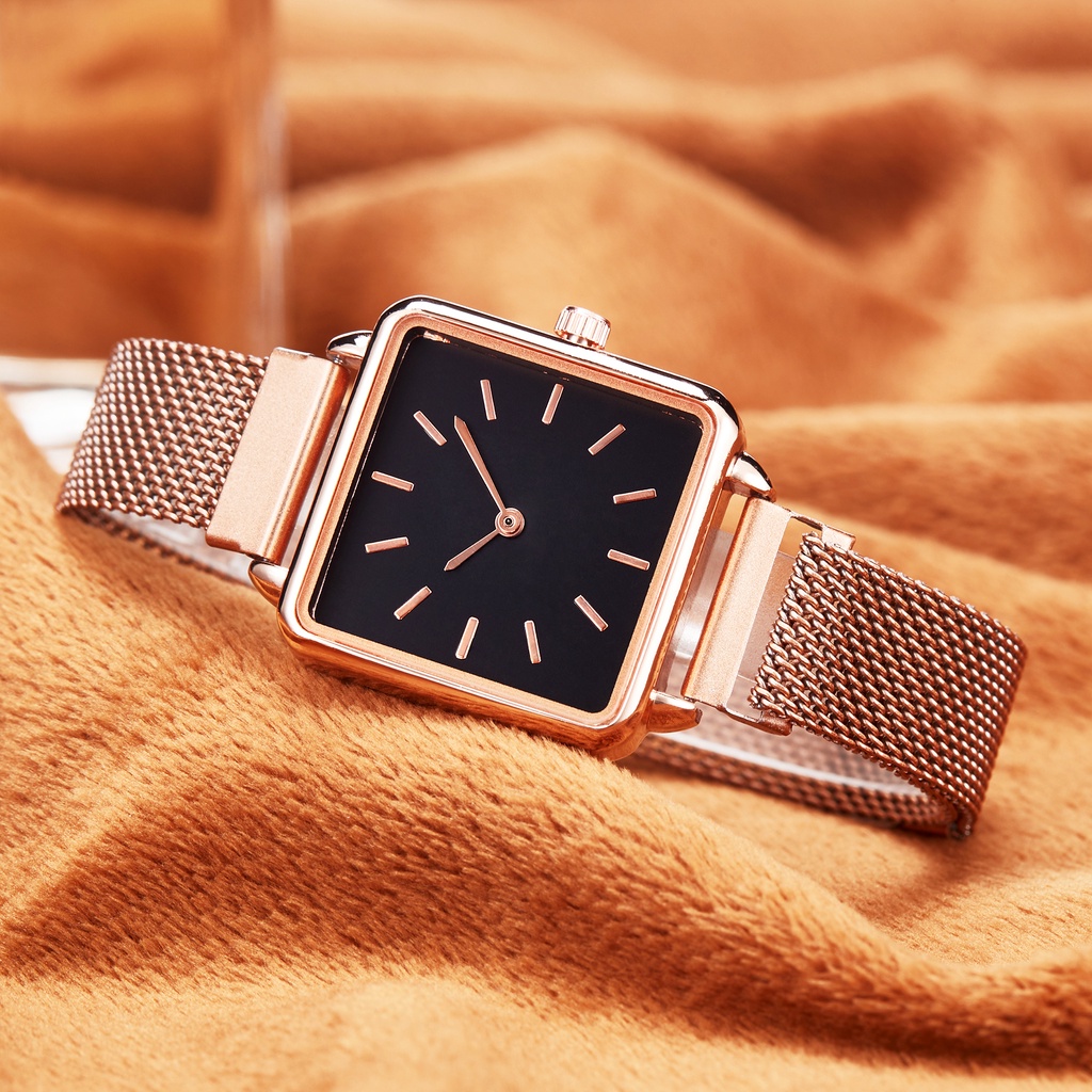 石英表 手表女生 新款女用手表 指针手表 经典复古手表 休闲大表面手表 boss手表女表 方表精品手表