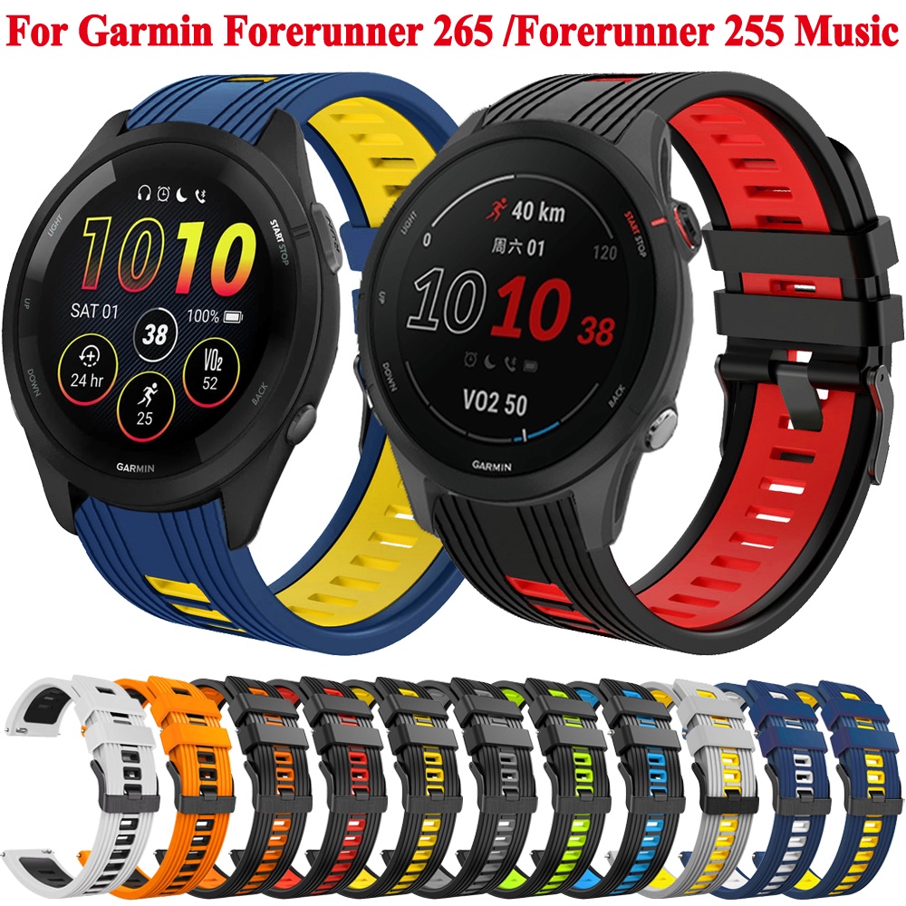 Garmin Forerunner 2 手錶錶帶 265 255 音樂 745 矽膠手鍊智能手錶錶帶 Vivoactiv